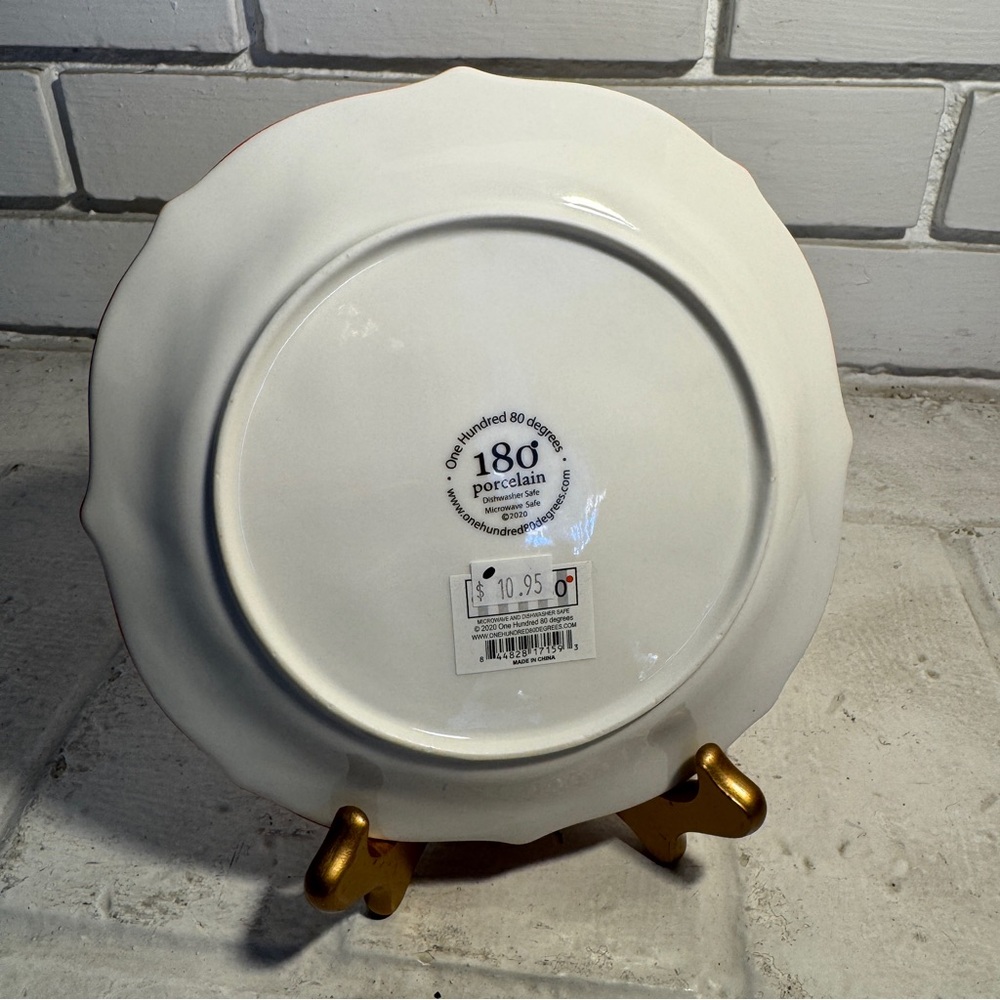 NWT Anthropologie Jay McClellan Studio Dog Plate 180 Degrees Porcelain Plate - Picture 5 of 6